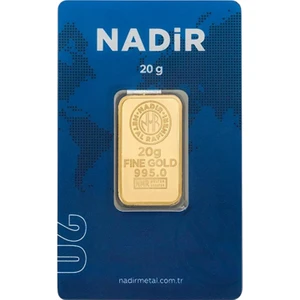 Tuğrul Kuyumculuk 20 Gram Külçe Gram Altın 24 Ayar