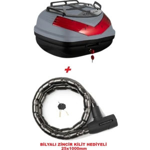 WG39 Basic Metal Bagajlı Çanta (Nardo Gri) + Bilyalı Kilit (25X1000 Mm) Hediyeli