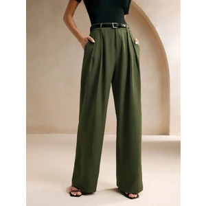 Yüksek Bel Bol Kesim Palazzo Pantolon