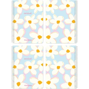 Victoria's Journals A4 Spiralli Okul Defteri 2’li Set – Çizgili,