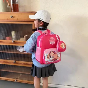 Paw Patrol Sırt Çantası Okul Çantası Yüksek Kapasiteli Su Geçirmez Seyahat Depolama Çantası Öğrenci Chase Sky School Bag Çocuk Hediye (Yurt Dışından)