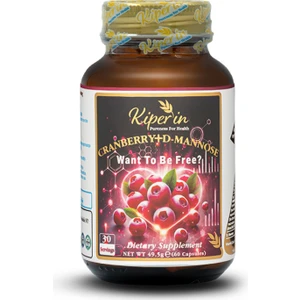 Cranberry, D-Mannoz, C Vitamin - Idrar Yolu Sağlığı (60KAPSÜL & 1400MG) | Akıllı Gıda Takviyesi