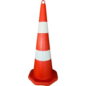 93 cm Pvc Trafik Konisi Çift Reflektifli