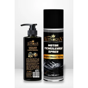 Altın Oran Motor Temizleme Spreyi & Plastik Yenileyici Avantaj Seti (Susuz Temizlik + Trim Canlandırma)