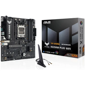 Tuf Gamıng A620AM-PLUS Wıfı Amd A620A Am5 Ddr5 7600 2xdp HDMI Çift M2 Usb3.2 Ax Wifi + Bt Aura Rgb 2.5gbit Lan Matx 8+2+1+1 Güç Aşamaları, Asus Tuf Protectıon, Bıos Flashback