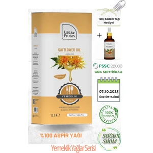 Las Frutas Yemeklik Aspir Tohumu Yağı 1 Litre – Soğuk Sıkım, Saf & Doğal