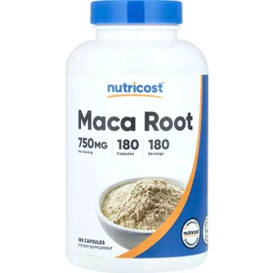 Nutricost Maca Root Capsules Lepidium Meyenii 750MG 180 Caps 180 Servings