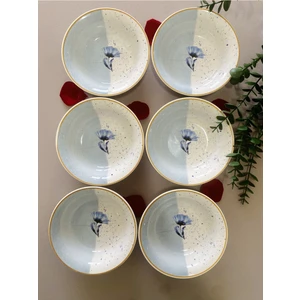 Mavi Gelincik 6 Adet Çorba Kasesi