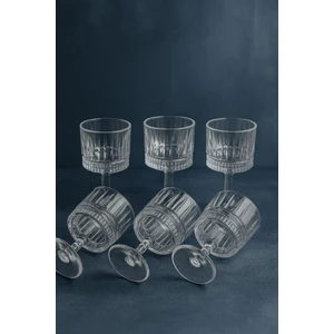 6 Lı Cam Ayaklı Kahve Yanı Su Bardağı Bardak 85ML