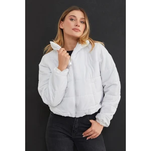 Beli Lastikli Kısa Şişme Mont