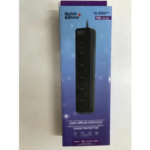 Quick&shine 5 Li Akım Korumalı Priz