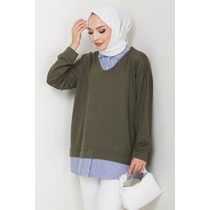 Gömlek Yaka Oysho Tunik 1612 - Haki