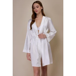 815 Ekru Saten Sabahlık