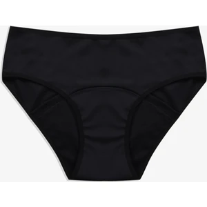 Koza İç Giyim 2 Adet Siyah Yıkanabilir Regl Period Destek Külodu