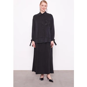 Siyah Cep Detaylı Ikili Takım