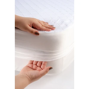 Limon Soft Kapitone Fitted Full Kenar Su Sıvı Geçirmez Yatak Koruyucu Alez Çarşaf Beyaz