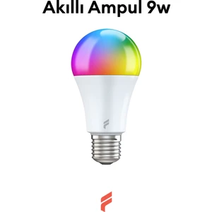 Akıllı Ampul, 9w-titreşimsiz, 16.7 Milyon Renk, Sesli Kontrol, 2 Yıl Garantili