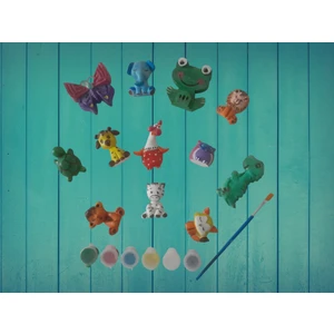 Alçı Boyama Seti Hayvanlar Alemi Magnetlik Seri