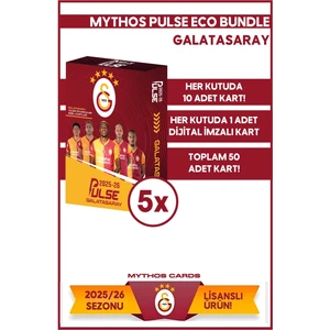Eco Bundle - Galatasaray - Pulse Futbolcu Kartları 2025/26 - 5 Paket