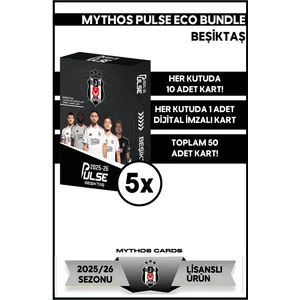 Eco Bundle - Beşiktaş - Pulse Futbolcu Kartları 2025/26 - 5 Paket