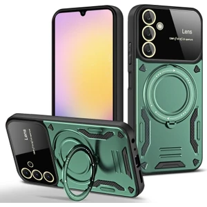 Samsung Galaxy S25 Fe/S24 Fe Kılf Magsafe Stand Özellikli Lens Korumalı Kılıf