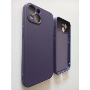 Pirok Store İphone 13 İle Uyumlu LOGOSUZ Kamera Korumalı Lansman Içi Kadife Silikon Kılıf