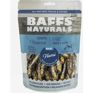 Baffs Naturals Hamsi Balık %100 Doğal Çiğnemelik Köpek Ödül Maması 100 gr