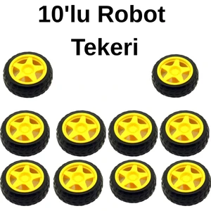 Robot Tekerlek Arduino Uyumlu Plastik Teker Smart Car