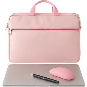 NS Reliable Notebook Laptop Macbook Evrak Çantası 13"-13.3"-14"-15.6" Inç - 400 Pembe