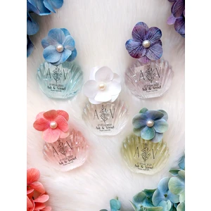 25 Adet Eyüp Sabri Tuncer Istiridye Kolonya Cam Şişe - Söz, Nişan, Nikah, Kına, Düğün, Doğum Günü, Yeni Doğan, Sünnet, Mevlid ve Özel Günler Için Hediyelik - Renkler: Şeffaf, Mavi, Pembe, Yeşil, Mor