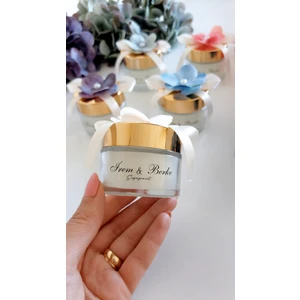 25 Adet Gold Kapaklı Cam Mum Hediyelik – Nişan, Söz, Nikah, Doğum Günü ve Özel Günler Için Şık Tasarım