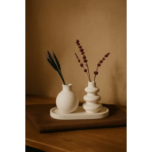 Üçlü Dekoratif Mini Vazo Seti