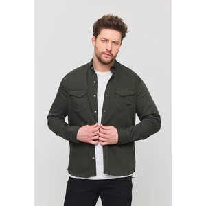 Erkek Gömlek Slim Fit Erkek Kot Gömlek