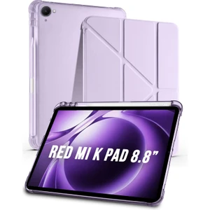 Redmi K Pad Tablet 8.8” Uyumlu Tri Folding Kalem Bölmeli Uyku Modlu Akıllı Kılıf