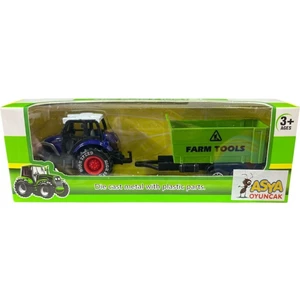Asya Oyuncak Metal Traktör 955-168-MAVI