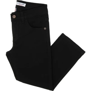 U.s. Polo Assn. Erkek Çocuk Siyah Pantolon (Kanvas-Chino) 50317183-VR046