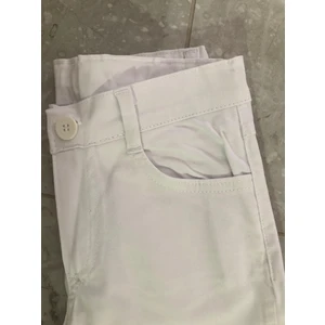 Likralı Gabardin Pantolon Beyaz 29 Ekim 23 Nisan