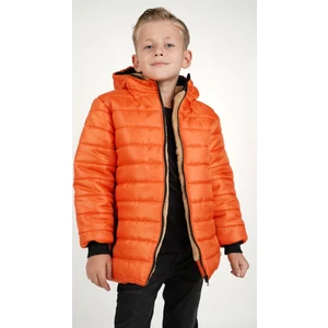 Erkek Çocuk Su ve Rüzgar Geçirmez Içi Kürklü Kapişonlu Mont