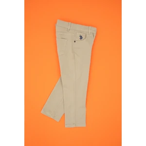 U.s. Polo Assn. Erkek Çocuk Açık Haki Pantolon (Kanvas-Chino) 50317183-VR183