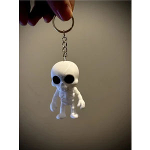 Sevimli Flexi Iskelet Anahtarlık ve Dikiz Aynası Süsü- Tatlı Eklemli Iskelet Çanta Anahtarlık Aksesuar