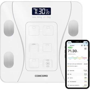 C-W01 Dijital Akıllı Bluetooth Baskül - Beyaz - Pil Hediyelidir