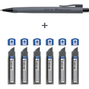Econ Versatil,urban 0.7 Uç& 6'lı Super Fine Min 2b 0.7 Uç, 7'li Yazım Seti