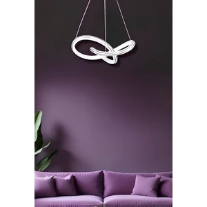 Nadya White Chrome Tek Renk Modern Sarkıt LED Avize