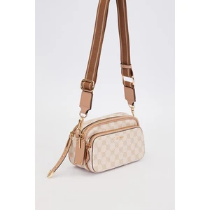 Vizon Çift Bölmeli Kalın Askılı Omuz Çantası