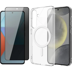 Galaxy S24 Fe Uyumlu Kılıf Sararma Yapmayan Kamera Korumalı M-Safe Sert Pc Porto Kapak + Hayalet Ekran Koruyucu