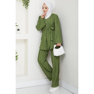 Ilgen Fırfırlı Ikili Takım 1610 - Haki