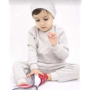 Petrol Fitilli 3'lü Çocuk Takım (Şapka-Sweat-Eşofman)(2-7yaş)