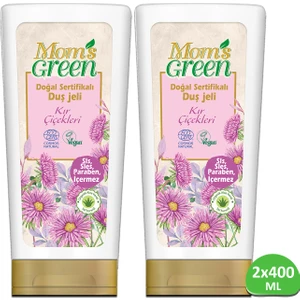 Mom's Green 2'li Set- Doğal Sertifikalı Duş Jeli - Kır Çiçekleri 400 ml x 2 Adet