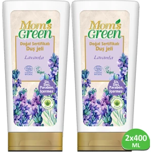 Mom's Green 2'li Set Doğal Sertifikalı Duş Jeli - Lavantalı (400 ml  x 2 Adet)