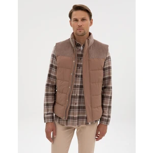 Pierre Cardin Erkek Vizon Kadife Detaylı Yelek 50313952-VR052